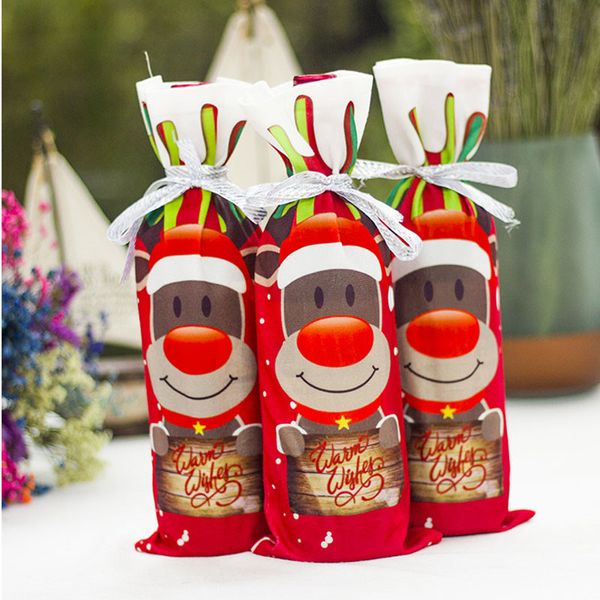 

santa pants christmas candy bags wine stocking bottle gift bag xmas decoration