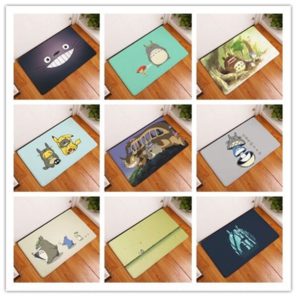 

wnal6 totoro series printed floor door bathroom kitchen bathroom long strip water absorbing non-slip carpet non-slip mat anti-skid mat carpe