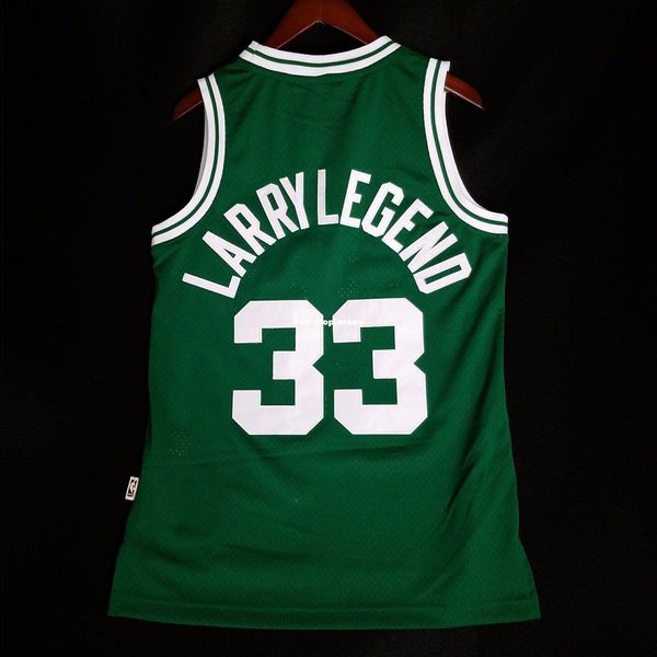 

100% сшитые larry legend 33 # soul жилет оптом jersey bird mens vest размер xs-6xl сшитые баскетбольные майки ncaa, Black;blue