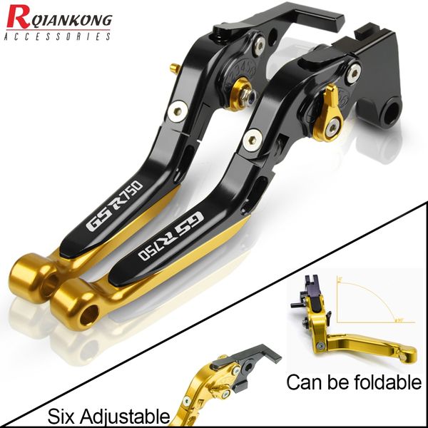 

motorcycle clutch brake lever extendable adjustable foldable lever for gsr750 2011-2018 gsr400 2008-2012 gsr600 2006-2011