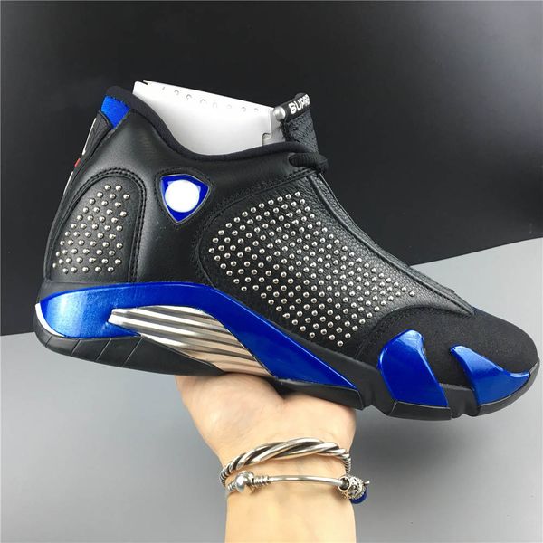 

Top quality 2019 Mens 14S Basketball Shoes Black Blue Designer Wave Runner baskets Sports Trainers Fashion chaussures Sneakers