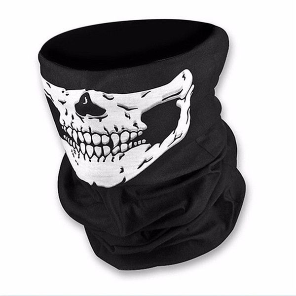 

horror skull halloween cosplay scarf bicycle ski skull half face mask ghost scarf bandana neck warmer party headband magic turban vt0558