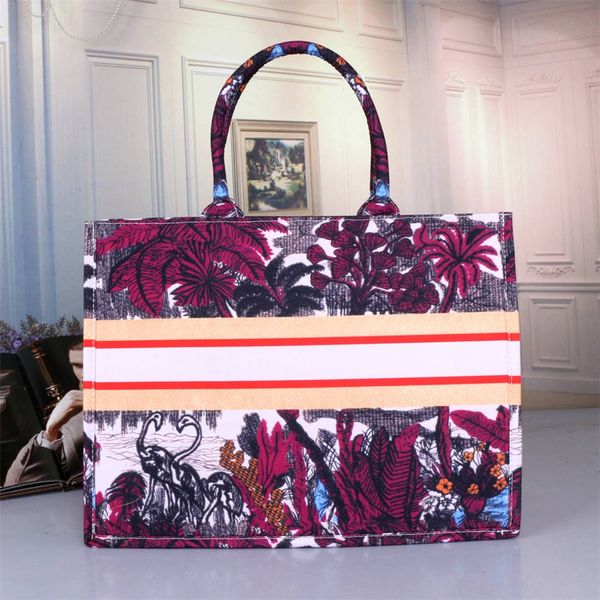 

2020 fashion new handbag designer print embroidery multicolor single shoulder large capacity bucket bag