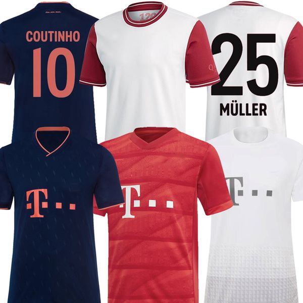 

2019 2020 bayern 120th soccer jersey home away third bayern munich 19 20 coutinho lewandowski kimmich hernandez football shirt, Black;yellow