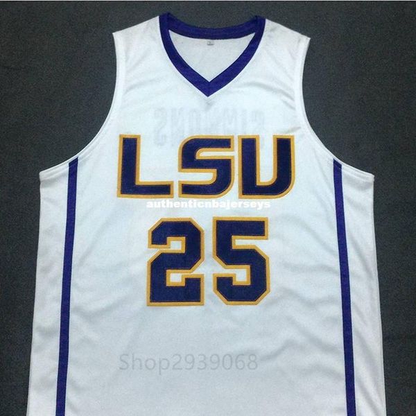 

custom ben simmons lsu tigers gold white purple basketball jersey embroidery stitched customize any size and name, Black;blue