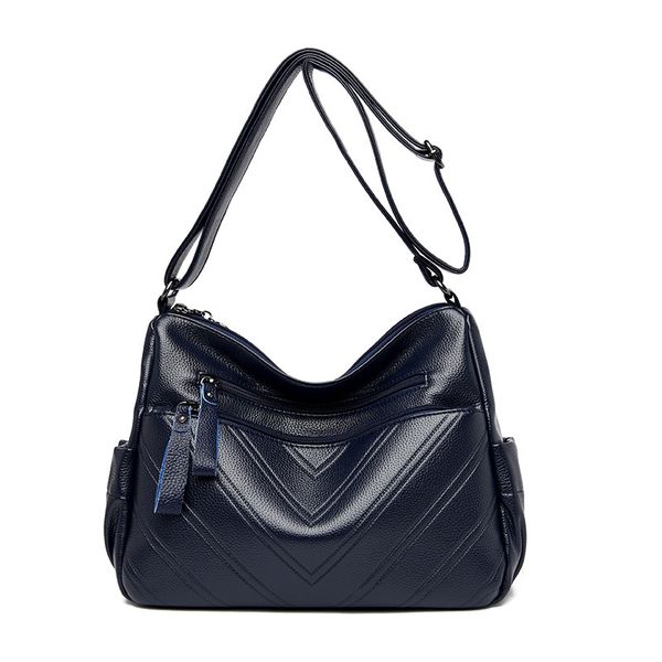 

fashion simple genuine leather single shoulder bags messenger tassels small capacity women bags totes ladies tote c1232