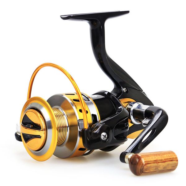

new arrival yb 2000 - 7000 series spining fishing reel alloy wheel gear 5.5:1 12bb left right hand changeable metal spool reels
