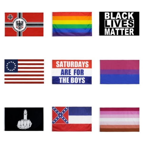 

100 1pcs rainbow flag 3x5ft 90x150cm lesbian gay pride polyester lgbt flag banner polyester colorful rainbow flag for decoration 3 x 5ft#583