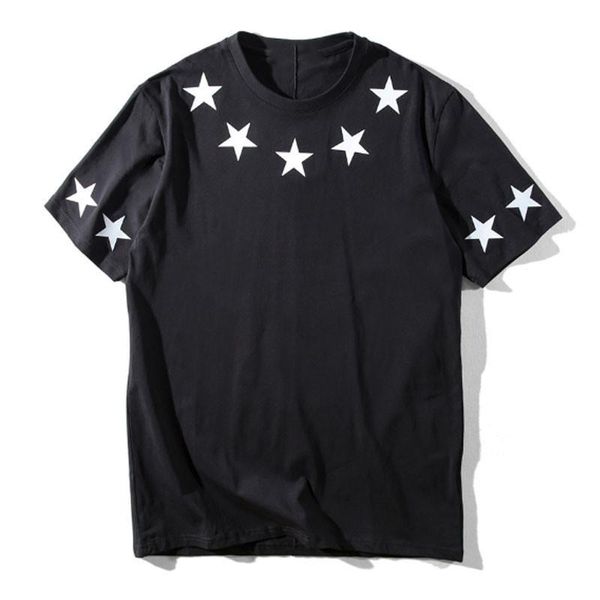 

20ss mens stylist t shirt fashion new star print men women short sleeve mens t-shirts size s-2xl, White;black