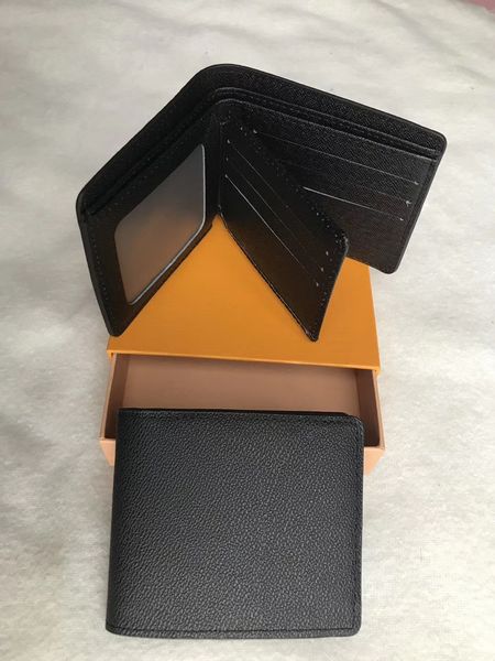 

mens 2019 new l bag billfold plaid pattern women wallet men pures high-end luxury s designer l wallet with box 88, Red;black