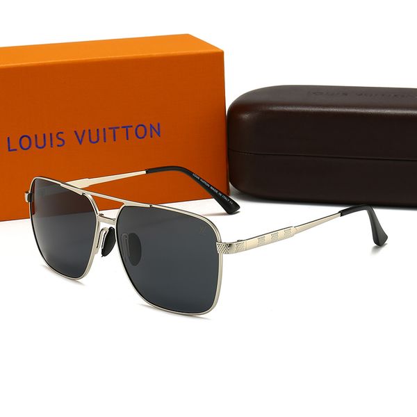 

2020 brand fashionable aviator sunglasses uv protection men luxury designer brand 1i louis sunglasses i1 uv400, Black