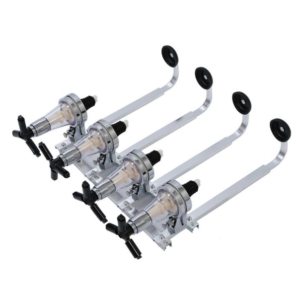 

4 bottle stand optic dispenser drinks wine spirits steel bar butler wall mounted