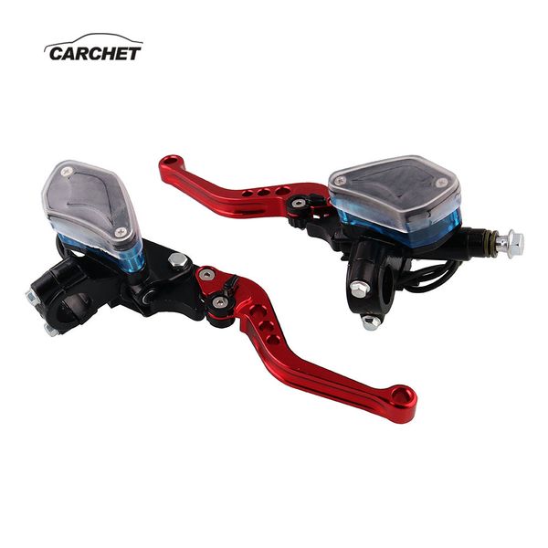 

carchet a pair universal motorcycle handbrakes left and right hydraulic clutch hand brake lever motor accessories mb-mh012
