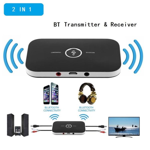 

1pcs bluetooth receiver b6 2 in 1 bluetooth receive transmitter computer tv bluetooth adapter stereo 4.2 audio