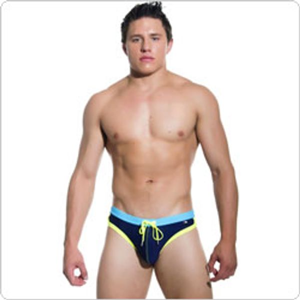 

new brand men's belt lace-up hips triangle swim trunks fashion breathable men's hips, Black;white