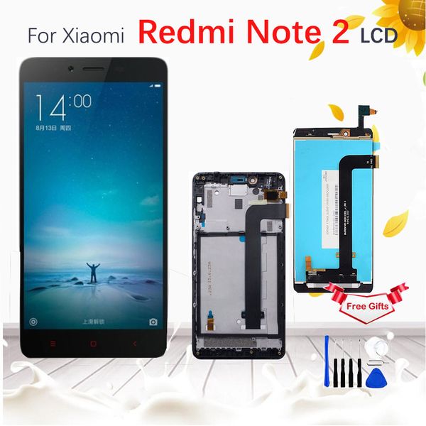 

для xiaomi redmi note 2 жк-дисплей замена экрана для hongmi note 2 дигитайзер в сборе note2 с рамкой 5.5