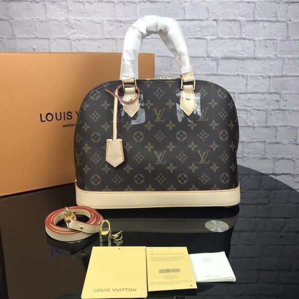 

W10loui vuittonalma bb houlder bag women handbag hell bag me enger bag tote atchel pur e clutchloui, Black;brown