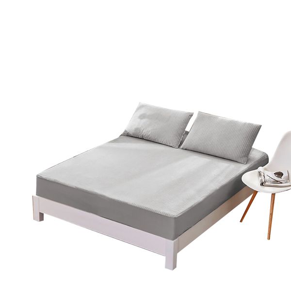 

waterproof mattress protector cover for kids solid color striped bed fitted sheet king mattress pad multiple sizes bed cover