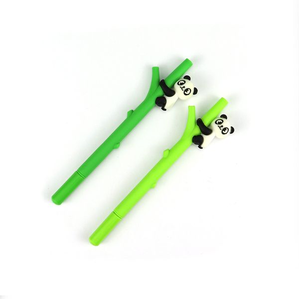 

sml 2pcs cute chinese style panda gel pen kawaii office/school stationery creative gift school supplies pens for writing