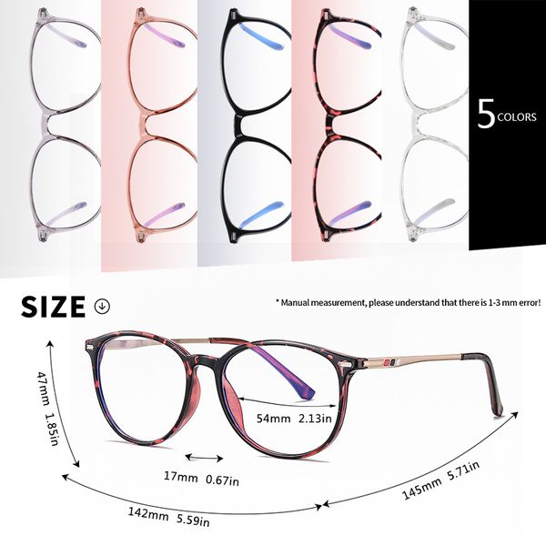 

aofly brand design round blue light blocking glasses women men myopia prescription eyeglasses alloy temple optical eyewear frame, Silver