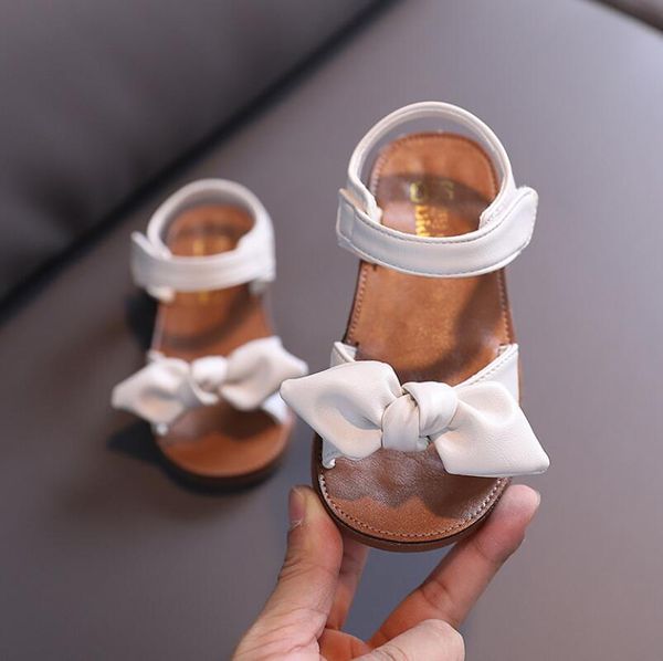 

girls sandals summer fashion sequins bowtie falt kids beach sandals children girls baby princess sport dance performance shoes, Black;red