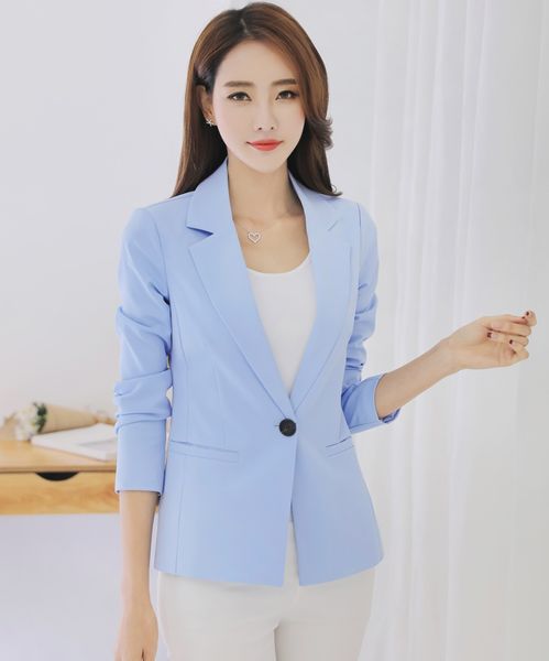 

women blazers runway jacket female 2019 casual coat office wear work ladies blazers plus size button business blazer elegant 259, White;black