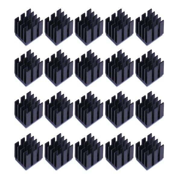 

20x stepper motor driver heat sink cooling block heatsink for tmc2100 -black