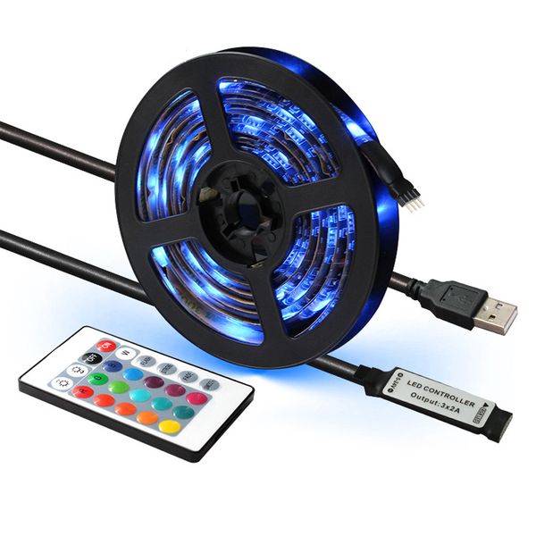 

crestech светодиодные полосы света с 24-кис ик usb rgb 30 светодиодов дистанционные и 5v полосы света kit для домашнего украшения спальня ку