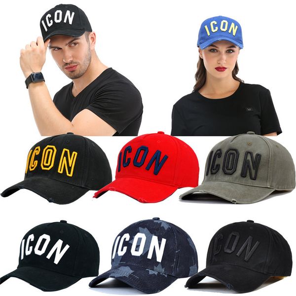 

icon cap hat for men women embroidery pattern baseball cap hip hop chapeau homme visor direct wholesale czapka z daszkiem, Black;white
