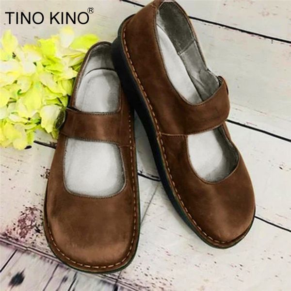 Tino Kino 2020 New Women Flat Mary Janes Ladies Comfortable Shoes