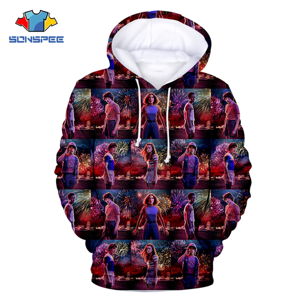 

sonspee 2020 new men's hoodie season 3 sweatshirt tv series hoodie the of zelda 3d printed men's, Black