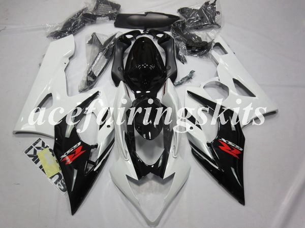 

4gifts new abs motorcycle full fairings kits fit for suzuki gsx-r1000 k5 2005 2006 05 06 bodywork set custom white
