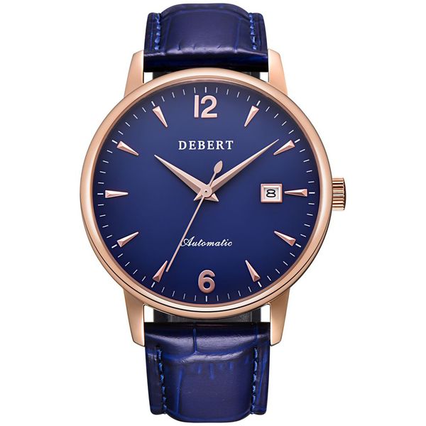 

classic vintage men watch mechanical seagull sapphire automatic movement calendar 40mm stainless steel wristwatches, Slivery;brown