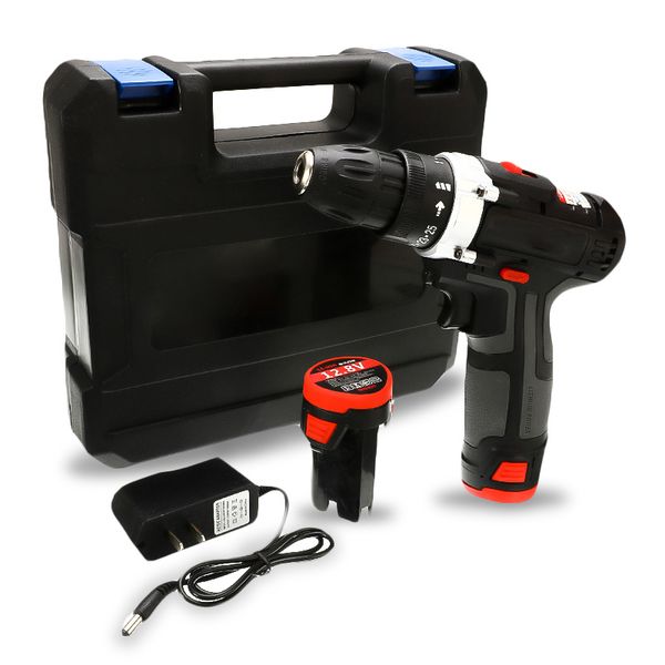 

12.8v 18v 36v home cordless drill 35nm electric screwdriver lithium rechargeable wrench power tool household toolbox