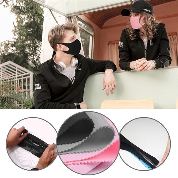 

cotton cute pm2.5 washable mouth mask anti haze dust mask nose filter windproof face muffle bacteria flu fabric cloth respirator