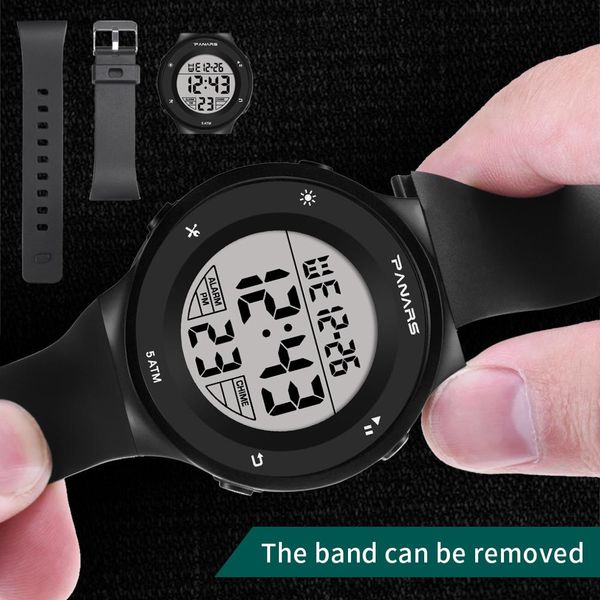 

sport student children watch boys girls watches kids clock child led digital wristwatch electronic wrist watch for girl boy gift, Blue