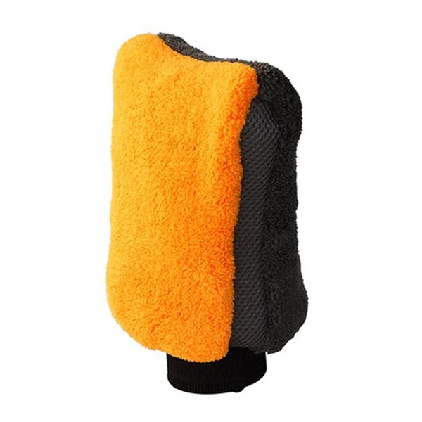 

1 pc car wash mipremium double sided multi-surface cleaning glove car truck motorcycle double sided glove cleaning