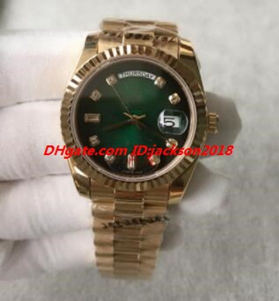 

men wristwatch 37mm 128238 green black dial steel bracelet men's sport wrist watches asia 2813 automatic luxury wristwatch, Slivery;brown
