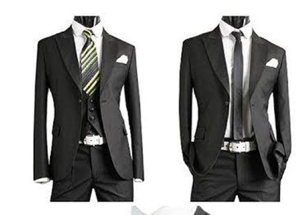 

2020 new costume tuxedos handsome complete designer black tuxedo/bridegroom (jacket+pant+vest+tie) 795, Black;gray