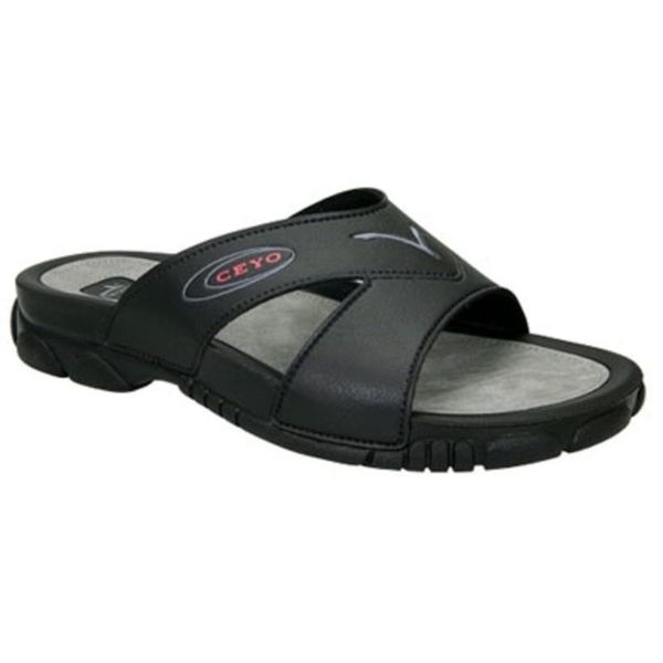 

ceyo 3200-1 orthopedic men slippers, Black