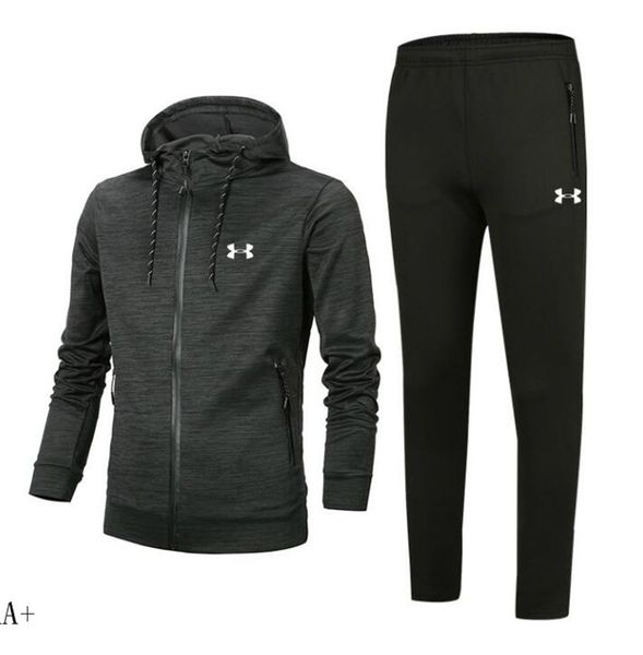 

mens designer tracksuit 2020 spring autumn luxury tracksuits fashion zipper suit +pants mens casual sweatshirt sport suits 4 colors'6, Gray