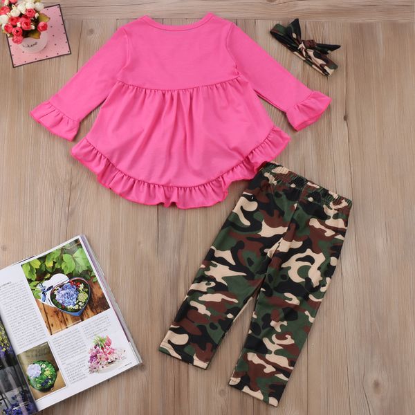 

fashion new baby girl outfits clothes kids toddler front short back long t-shirt dress+long pants set, White