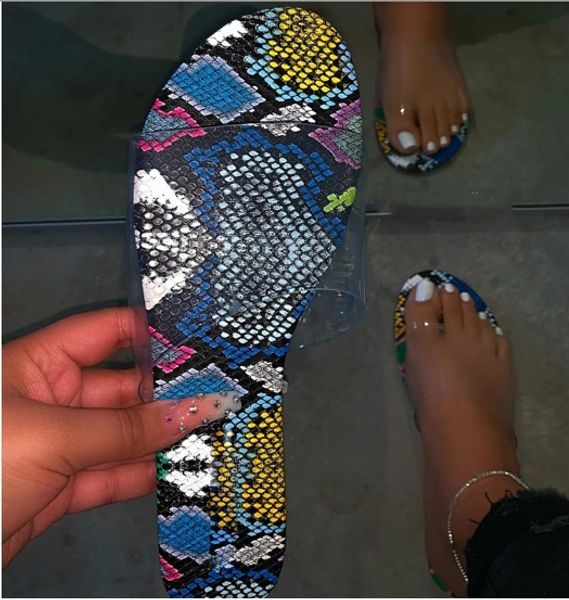 

women shoes summer fashion new casual flat bottom sandals transparent slippers pure color plus size shoes ladies, Black