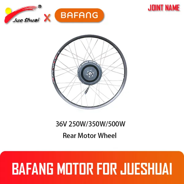 

bafang 36v 250w/350w/500w electric bike motor wheel without lithium battery 26"/700c brushless gear hub motor rear wheel