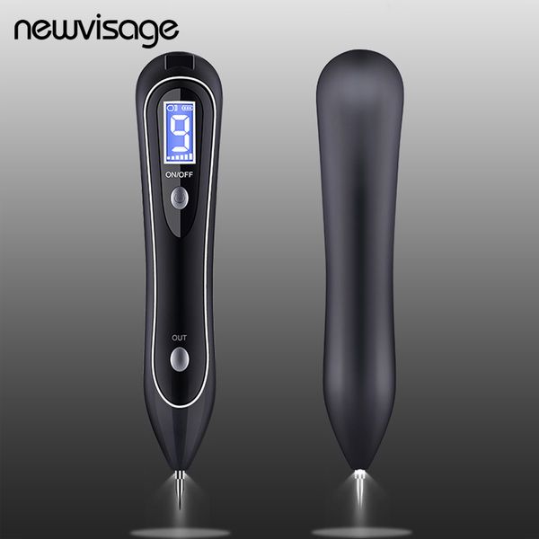 

spotlight wart remover lcd laser 9 level plasma skin moles dark freckle dot face tag tattoo beauty mole removal sweep spot pen
