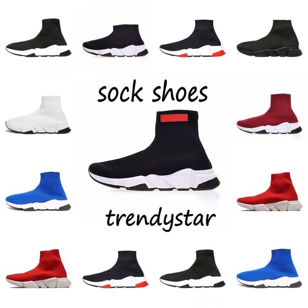 

2019 ACE Glitter Flat Мужчины женщины INS balanciaga Скоростные бегунки Racer Mid Sock Shoes белая подошва