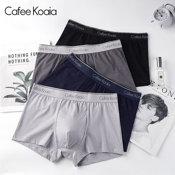 

cafee koaia men's underwear men's boxer underwear shorts and shorts cotton short pants 4-piece suit, Black;white