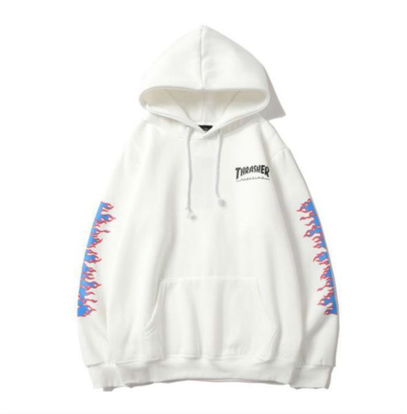 

thrasher 20ss/ мужские женские дизайнер в европе с капюшоном вязаная класса люкс с брюками свитер канье старинные обуви толстовка с капюшоно, White;black