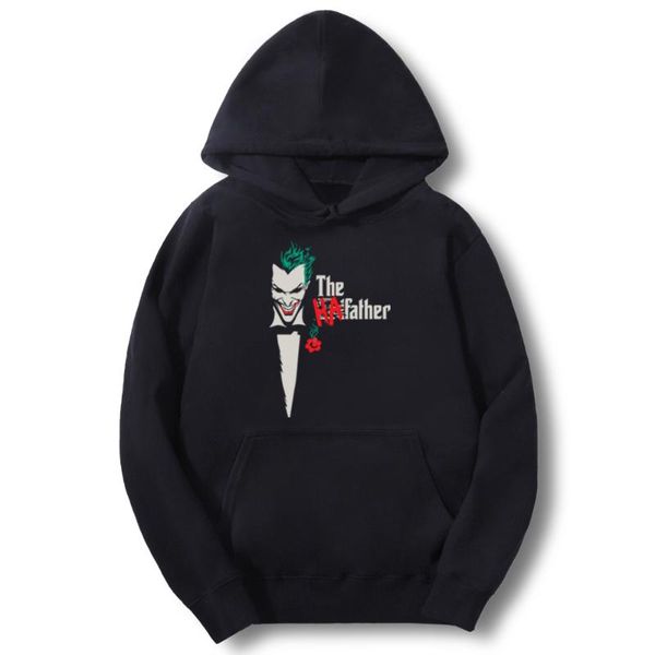 

фильмы the joker men top hoody terror evil heath ledger 2020 осень harajuku мода повседневная толстовка флис pollover, Black