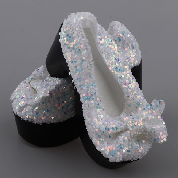 

1/4 bjd mini summer clothes bowknot high heel shoes white for girls doll changing decoration